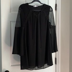 Black long sleeve dress